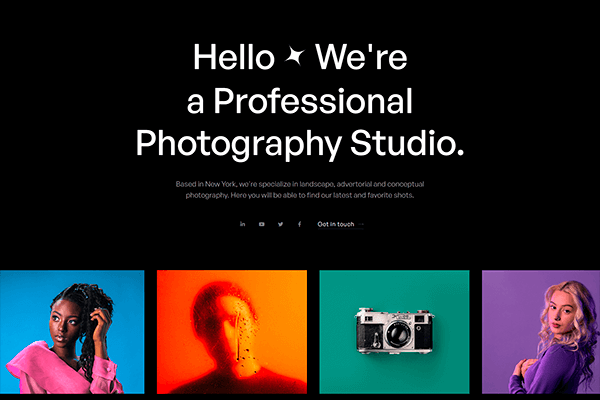 Screenshot - Portrait Webflow Template